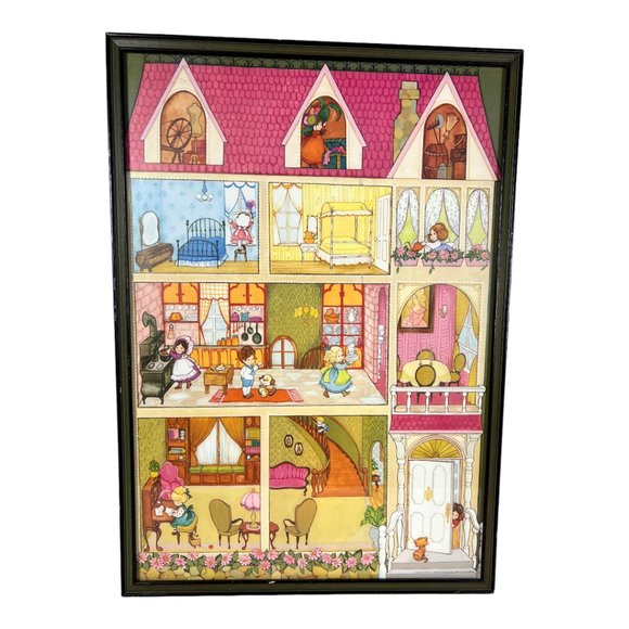 Vintage‎ Hallmark Doll House Print - Picture 1 of 6